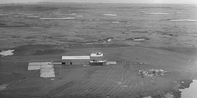 This June 1971 photo shows the facility and cement pad at ground zero on Amchitka Island, Alaska, where a 1-megaton nuclear blast was detonated about 4,000 feet underground in 1969. (AP Photo, File)