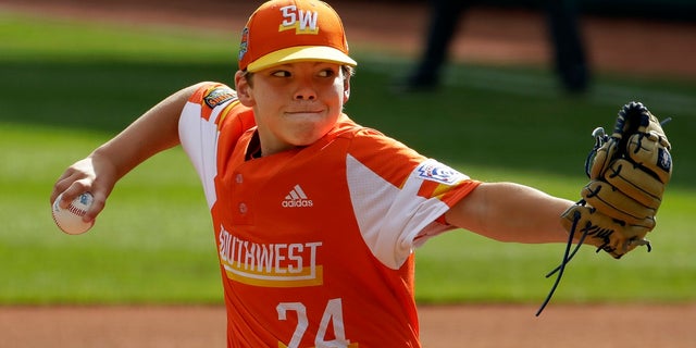 Louisiana's Egan Prather delivering in the fifth inning. (AP Photo/Gene J. Puskar)