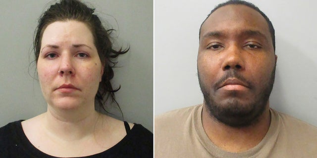 Police in Alabama said Ashley Elizabeth Catron and Frederick Anthony Fink didn’t believe in doctors. They could face life in prison if convicted of aggravated child abuse in the starvation death of their 3-year-old. (Madison County Jail via AP)