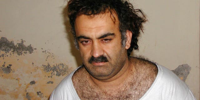 This March 2003 photo obtained by The Associated Press shows Khalid Shaikh Mohammad, the alleged Sept. 11 mastermind, shortly after his capture during a raid in Pakistan. 