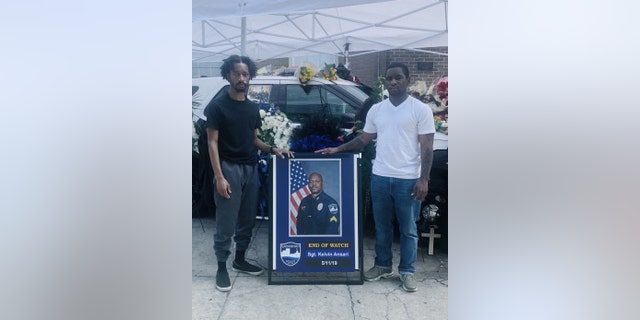 Sgt. Kelvin Ansari's sons.