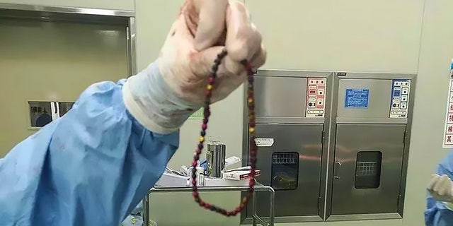 He later confessed to swallowing the magnetic balls while his parents weren't watching.