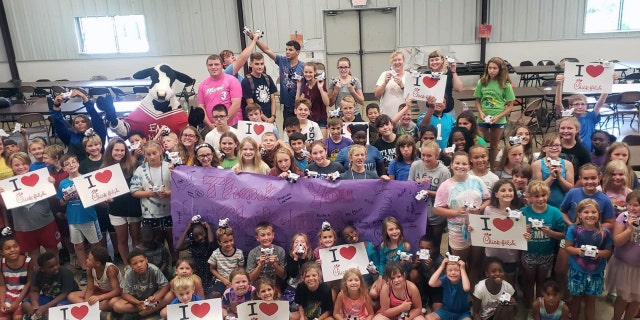 Chick-fil-A surprised kids at a camp in Mansfield, Ohio with a free meal and a toy Wednesday as the community pushes for a permanent Chick-fil-A location in their city.