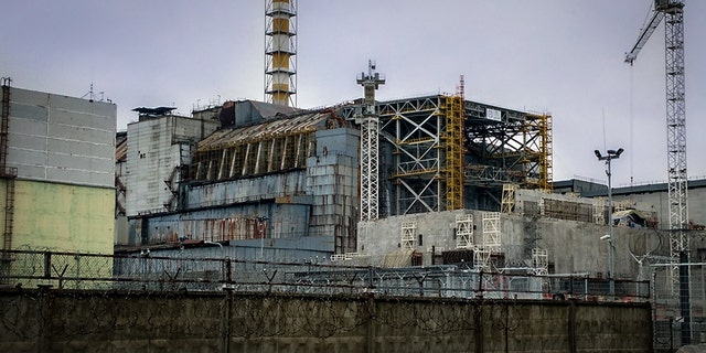 Ruined reactor of the Chernobyl nuclear power plant, in in 2016