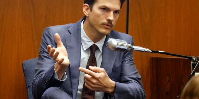 Ashton Kutcher testifies in the murder trial of Michael Gargiulo in Los Angeles Superior Court. A prosecutor says four strikingly similar attacks on women in California were all planned and executed by a skilled serial killer who studied the lives and homes of victims who lived near him before savagely stabbing them, in his closing remarks to the jury Tuesday, Aug. 6, 2019.