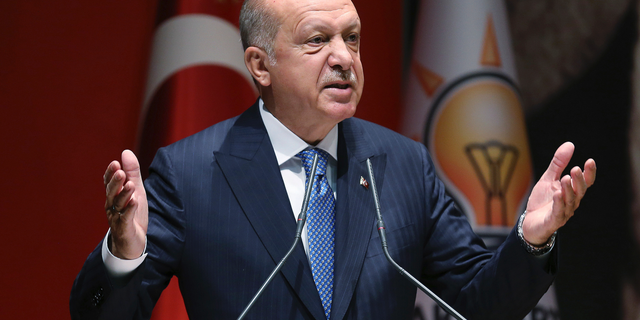Turkey President Recep Tayyip Erdogan.(Presidential Press Service via AP, Pool)