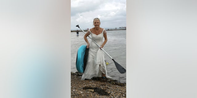 “I plan on wearing it every now and then until my first anniversary next year,” the woman said. “It will be covered in seaweed, wine stains and probably won’t even be white anymore but I don’t care.”