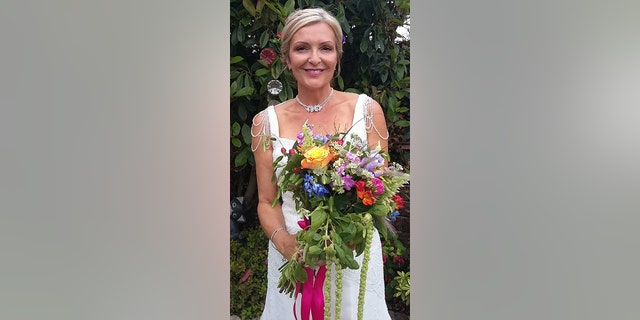 Winfield-Hunt on her wedding day.