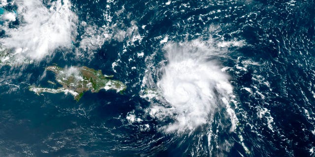 MSNBC's O'Donnell retracts Trump-Russia story, apologizes; Florida in Dorian's crosshairs 2 This GOES-16 satellite image taken Wednesday, Aug. 28, 209, at 17:20 UTC and provided by National Oceanic and Atmospheric Administration (NOAA), shows Dorian, a Category 1 hurricane, crossing over the U.S. and British Virgin Islands. Forecasters say it could grow to Category 3 status as it nears the U.S. mainland as early as the weekend. (NOAA via AP)