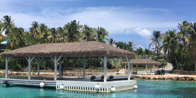 This is a boat dock on Little St. James Island. Jeffrey Epstein bought the island for $7.95 million in 1998. The 73-acre private island has been dubbed "Pedophile Island" by locals. (Barnini Chakraborty/Fox News)