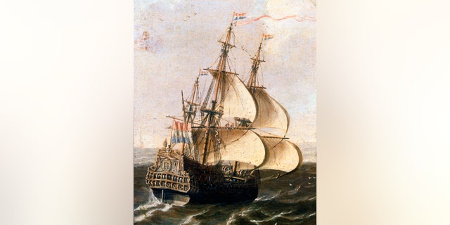 File image of a Dutch East India Company galleon.