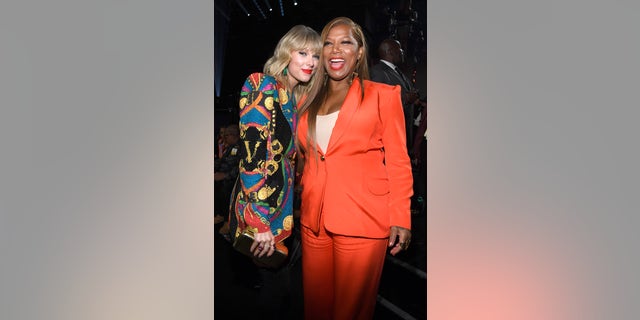 Taylor Swift and Queen Latifah attend the 2019 MTV Video Music Awards at Prudential Center on August 26, 2019 in Newark, New Jersey. (Photo by Kevin Mazur/WireImage via Getty Images)