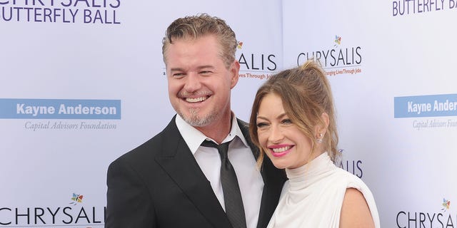 Eric Dane and actress Rebecca Gayheart attend the 16th annual Chrysalis Butterfly Ball on June 3, 2017 in Brentwood, Calif.