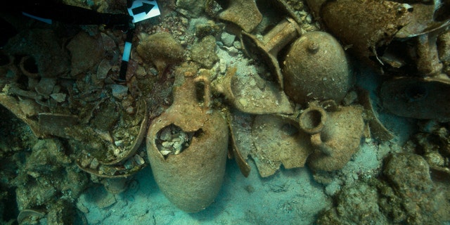 The wrecks were found off the small Greek island of Levitha.