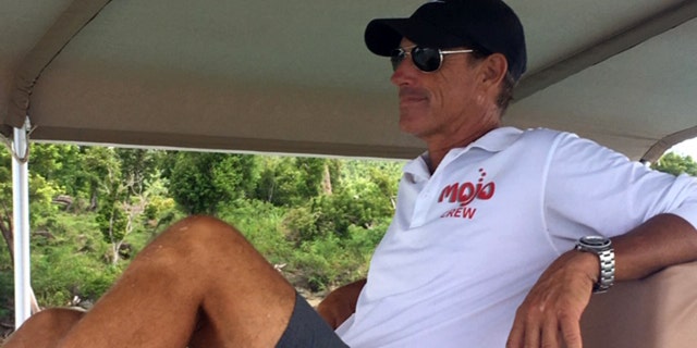 Private charter boat captain Scott Schroeder says he was hired in 2006 to take two 17-year-old girls who were staying on Jeffrey Epstein's island parasailing. (Barnini Chakraborty/Fox News)