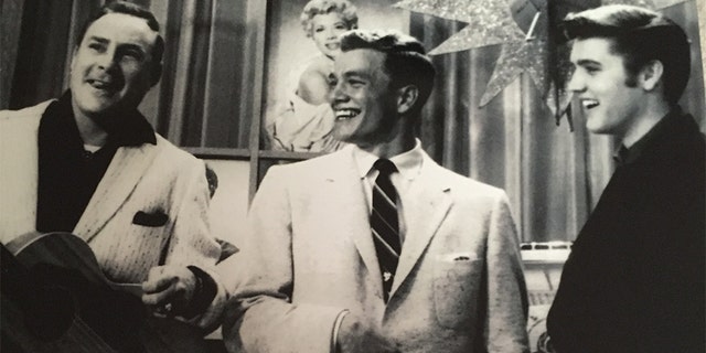 Wink Martindale (center) says he and Elvis Presley (right) became fast friends. — Courtesy of Wink Martindale