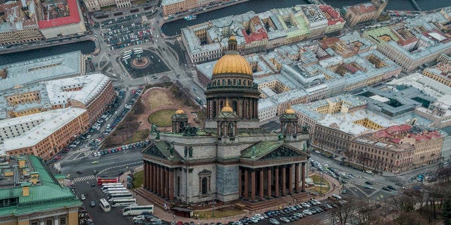 St Isaac's Cathedral in St Petersburg, Russia.
