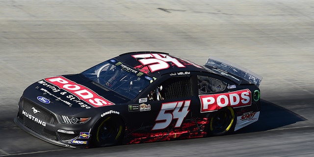 JJ Yeley, driver of the #54 PODS Ford, qualifies for the Monster Energy NASCAR Cup Series Bass Pro Shops NRA Night Race at Bristol Motor Speedway Friday in Bristol, Tennessee. (Photo by Jared C. Tilton/Getty Images)
