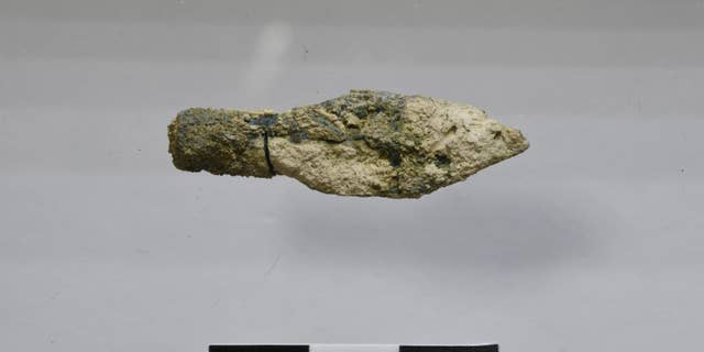 One of the Scythian-type arrowheads found on Jerusalem's Mount Zion.