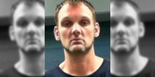 Jonathan Gullett, pictured, caused a commotion in the Nitro Marketplace of Charleston, W.V. on Tuesday night.