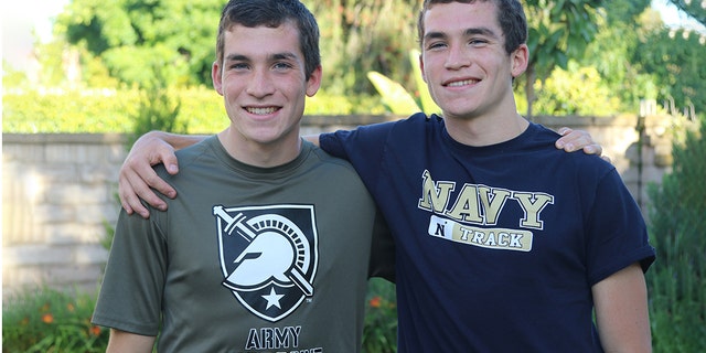 Twin brothers Joshua and Jacob Lowe are attending separate U.S. military academies. (Dave Lowe)