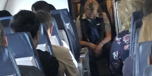 An image of March taken by a passenger during the Aug. 2 flight.