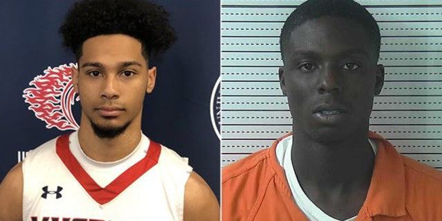Lama Lee-Kane Jr. played basketball at University of the Southwest in Hobbs, New Mexico. Mugshot for Bishop Henderson, 19, who was charged with battery in connection with a shooting that left Lee-Kane and two others dead and four others wounded.