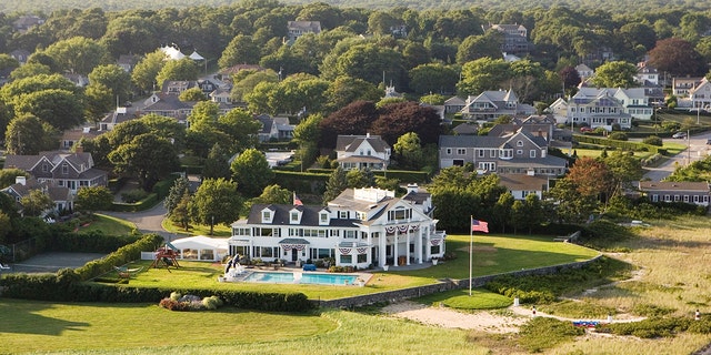 An aerial view of the Kennedy Compound on July 25, 2008 in Hyannis Port, Massachusetts. (Photo by Tim Gray/Getty Images)