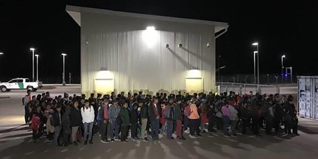 Migrants, mostly from Central America, were apprehended Sunday trying to cross the border illegally near the Antelope Wells Port of Entry in New Mexico.