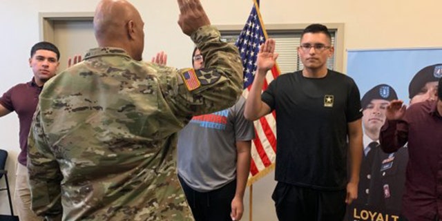 Luis Enrique Pinto Jr., 18, lost 113 pounds over a seven-month period so he could enlist in the Army. (Photo courtesy U.S. Army)