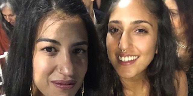 Liad Gold with her younger sister Naama Issachar (right), who has been detained in Russia since April after authorities allegedly found nine grams of cannabis in her luggage during a layover in Moscow. 