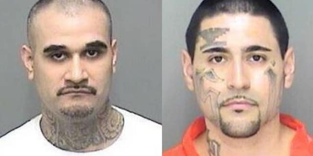 Jaime Caudillo, left, and Steven Rincon, were both charged with attempted murder of a police officer, according to a report.
