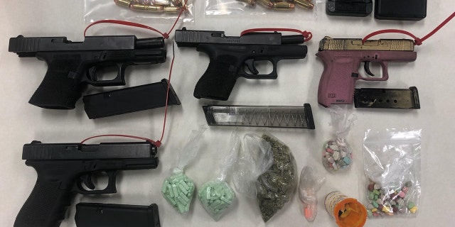 In a satchel belonging to Lam, police said officers found 167 ecstasy pills, 182 Xanax pills, 13 Adderall pills and 10 grams of marijuana. Officers also found an additional 16 Xanax bars the 15-year-old “concealed in his pants near his groin,” according to the Metro Police Department.