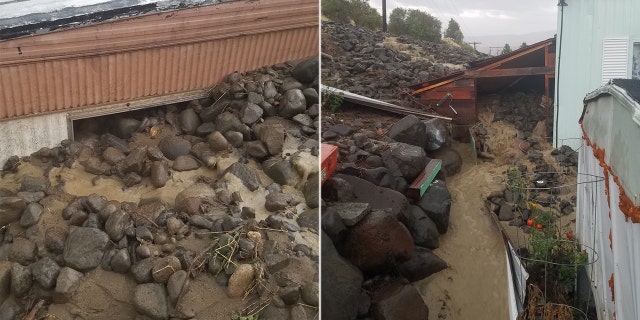 Three homes were left uninhabitable after a mudslide in a community in Washington state on Saturday.