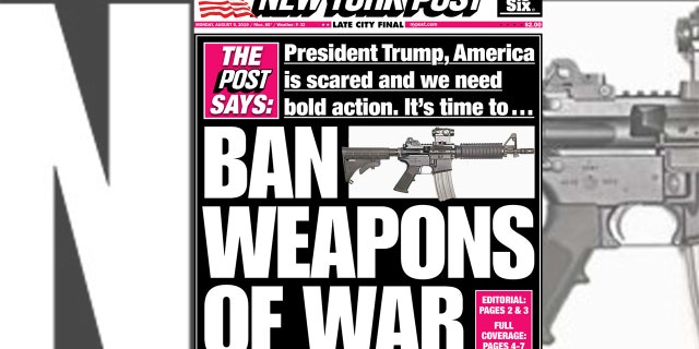 The New York Post editorial called for “bipartisan action” to come up with a prompt solution to gun violence.