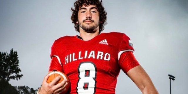 Nathan Dowie, quarterback of the Hilliard High School football team in Florida, was injured during a game on Friday night, the team said.