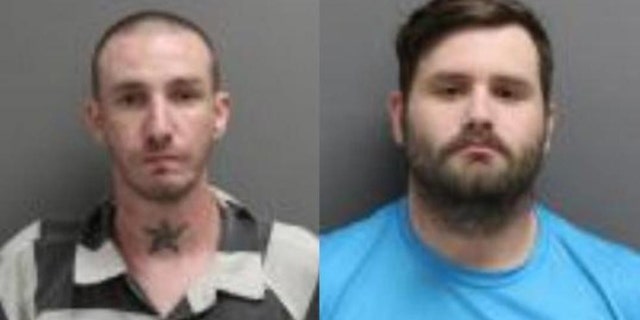 Troy Nelson, left, and Ryan Morris, right, were sentenced Friday for falsely claiming to be U.S. military veterans.
