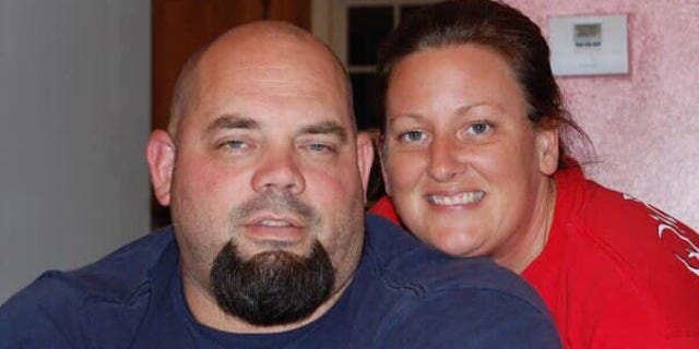 Montgomery County (Maryland) Police Officer Kyle Olinger with his wife, Jeana.