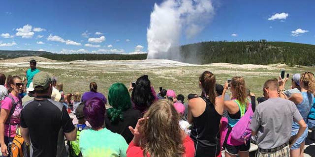 “Hot springs have injured or <a data-cke-saved-href="https://www.nps.gov/yell/planyourvisit/safety.htm" href="https://www.nps.gov/yell/planyourvisit/safety.htm" target="_blank">killed more people</a> in Yellowstone than any other natural feature,” the NPS warns. “Keep your children close and don’t let them run.”