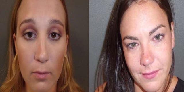 Nora Kenney, left, and Tara Tolomeo, were charged with disorderly conduct after an alleged fight in a southern New Jersey City