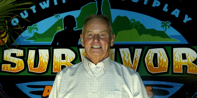 Survivor All-star Rudy Boesch attended the "Survivor All-Stars" finale on May 9, 2004, at Madison Square Garden in New York City. (Photo by Paul Hawthorne/Getty Images)