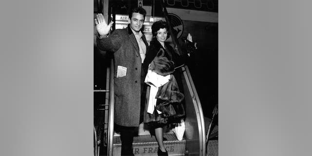 Johnny and June Carter Cash in an undated photo.