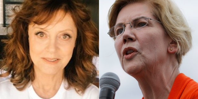 Actress Susan Sarandon and Sen. Elizabeth Warren (Photo: Instagram/AP Photo/John Locher, File)
