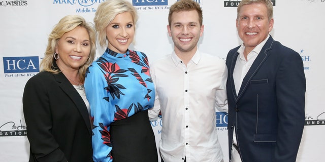 From left, Julie, Savannah, Chase and Todd Chrisley from reality show "Chrisley Knows Best"