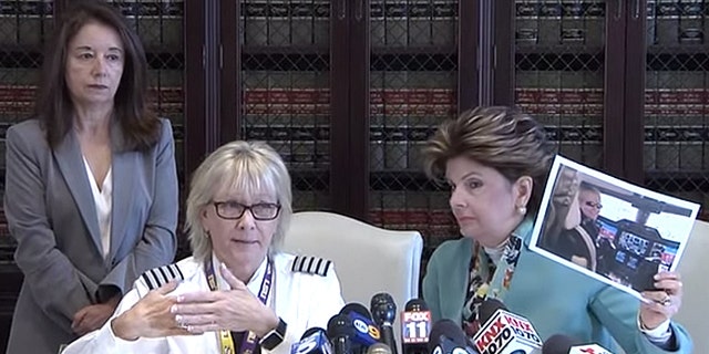 “Why was a male pilot offered that opportunity and Sherry denied it?” Allred asked at a recent press conference.