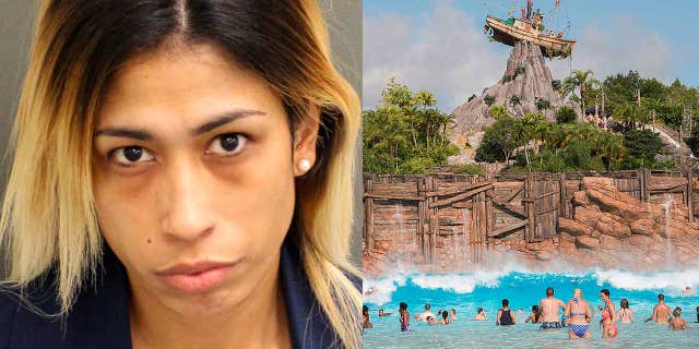 Shariel Agosto is accused of stealing credit cards and cash from Disney employees.