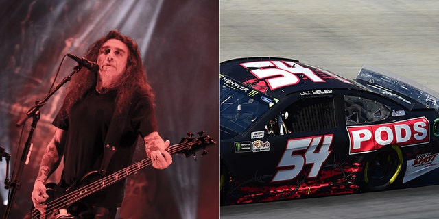 Slayer's plans to sponsor JJ Yeley's NASCAR car in the Bristol Night Race at the Bristol Motor Speedway Saturday was was called off ahead of the race "due to reactionary concerns."