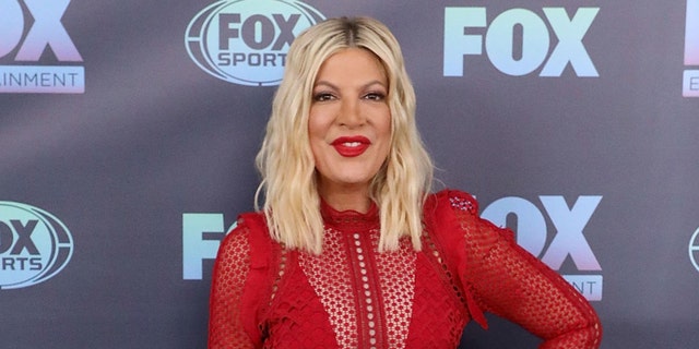 Tori Spelling frequenta o 2019 Fox Upfront no Wollman Rink, Central Park a 13 de Maio de 2019 em Nova Iorque. (Foto de Taylor Hill/FilmMagic)