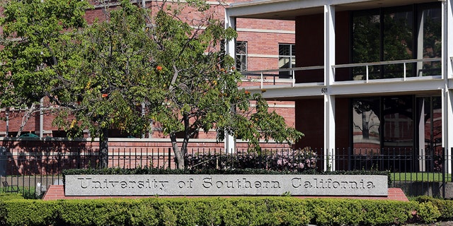 The University of Southern California located near downtown Los Angeles. 