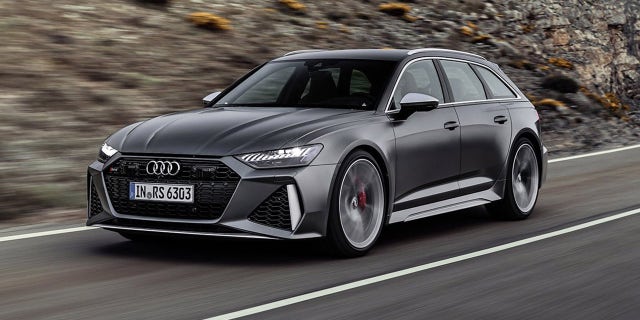 The Audi RS6 Avant has a 591 hp twin-turbocharged V8.